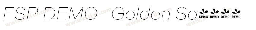 FSP DEMO   Golden Sa字体转换